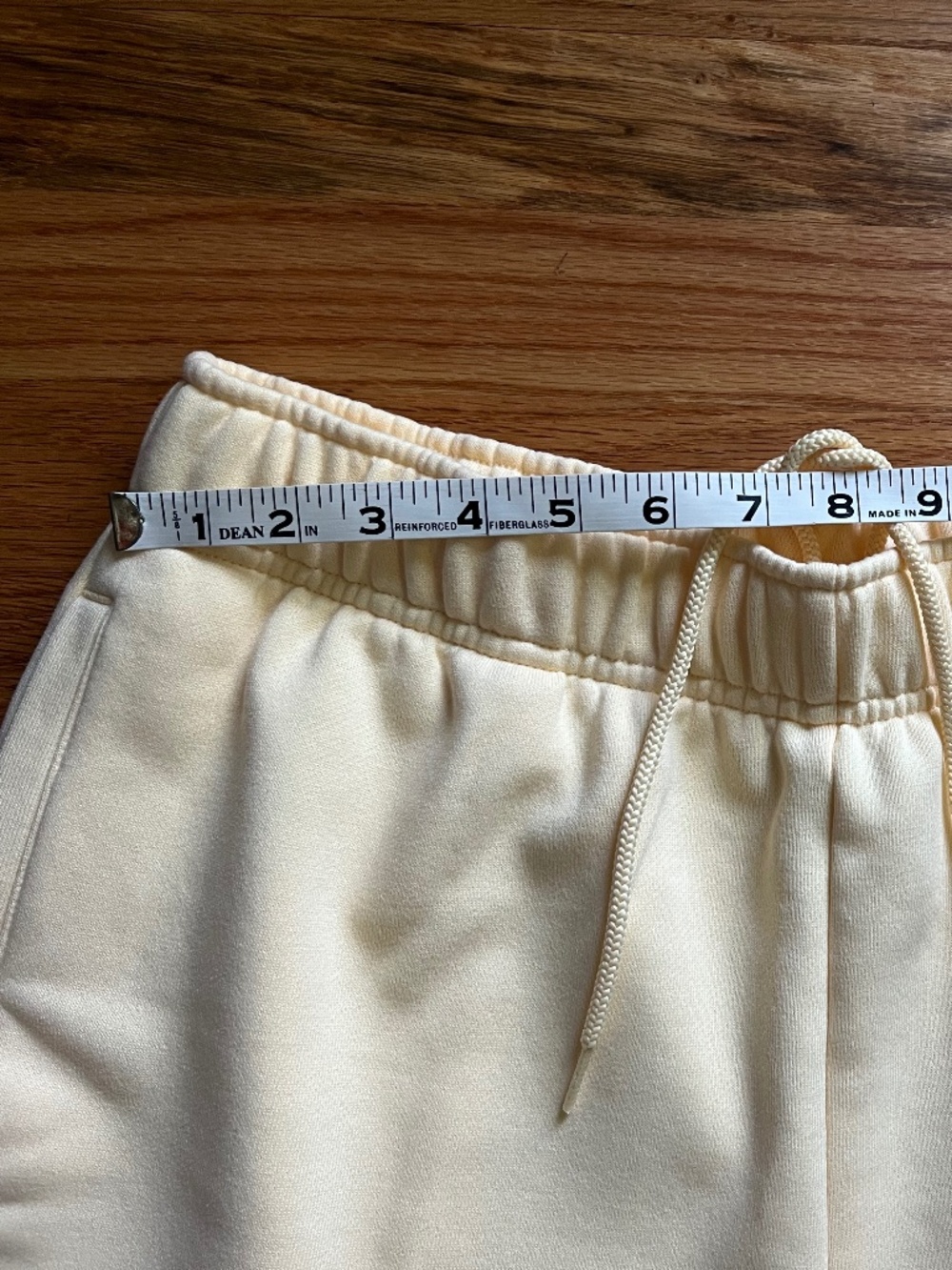 ALO Yoga Candlelight Yellow High-Rise Athletic Shorts with Drawstring - Picture 6 of 15